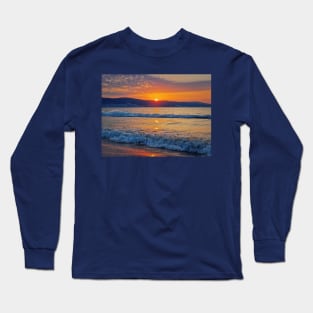 Beautiful sunrise at the Bulgarian coastline of Black Sea Long Sleeve T-Shirt